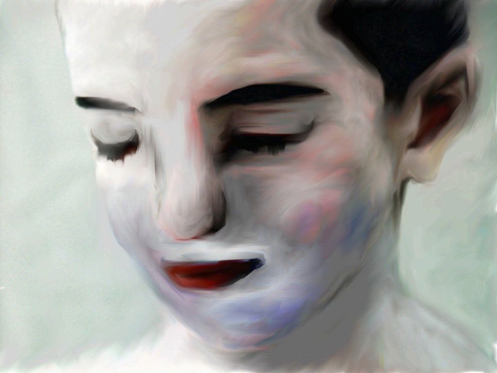 A boy looking downward with eyes closed and pastel colors, representing harm in childhood and trauma in therapy for navigating toxic family relations